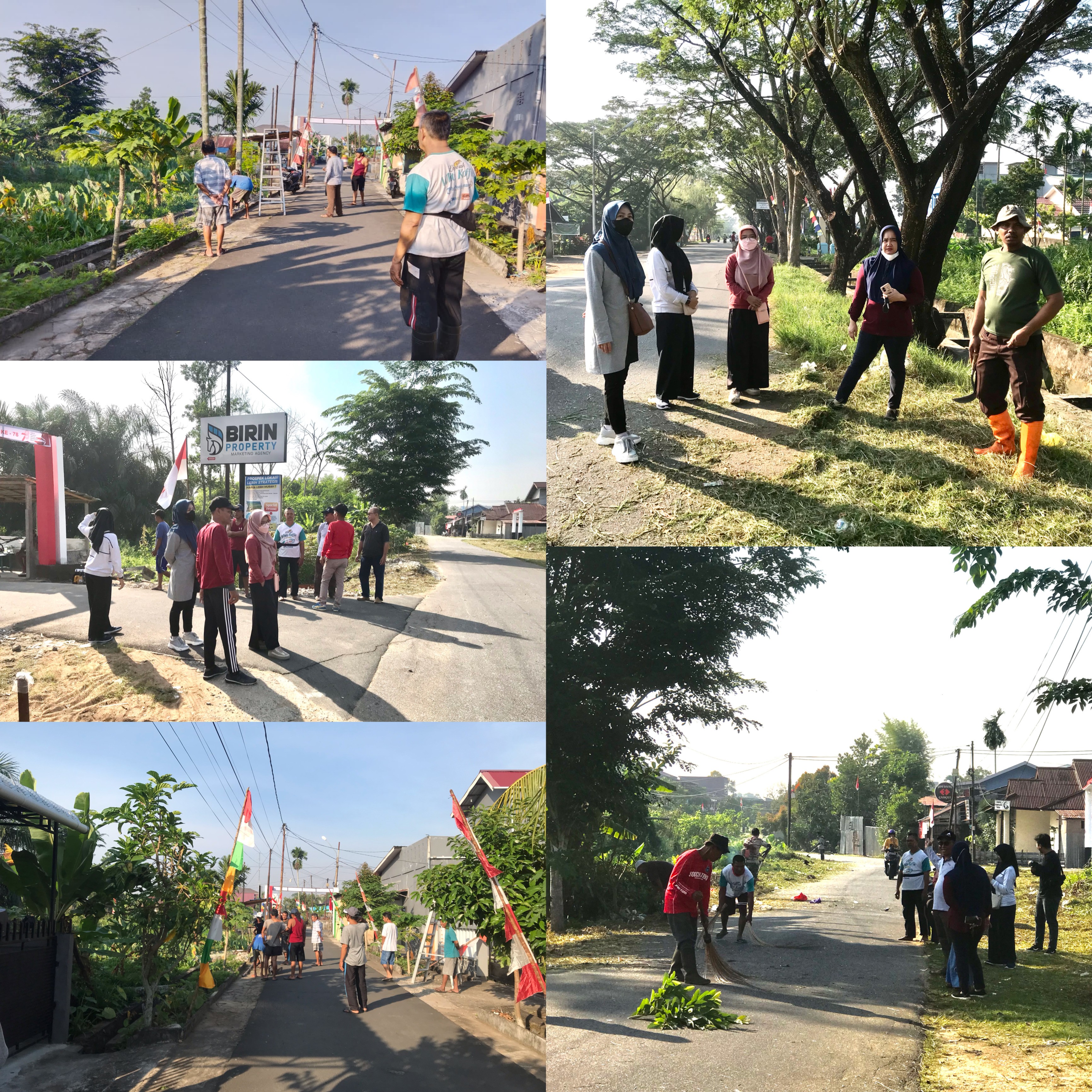 Gotong Royong di Jl. Nirbaya dan Prof. M. Yamin